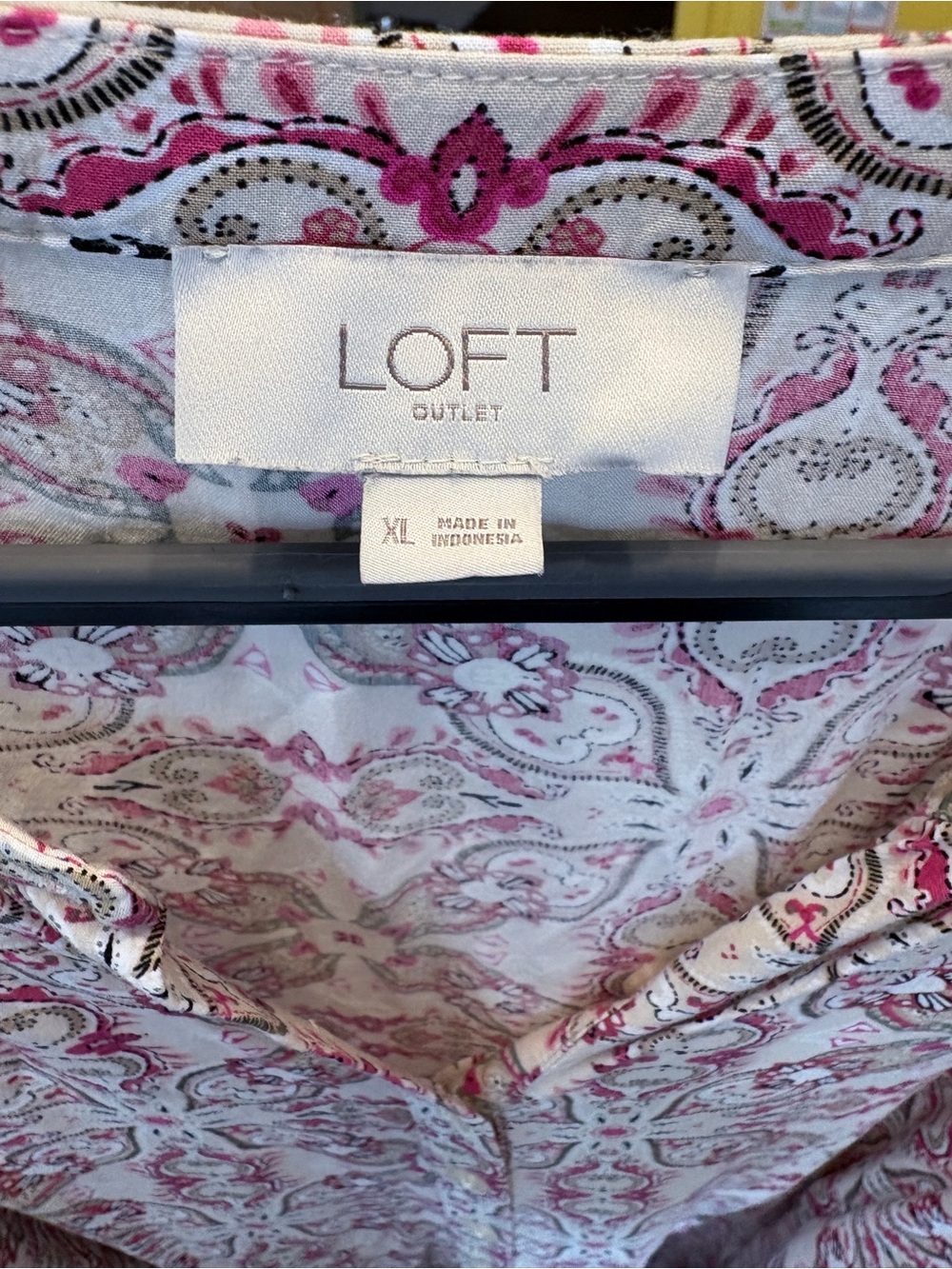 LOFT Outlet XL Paisley Floral Print Wrap Dress 100% Rayon - Picture 4 of 5